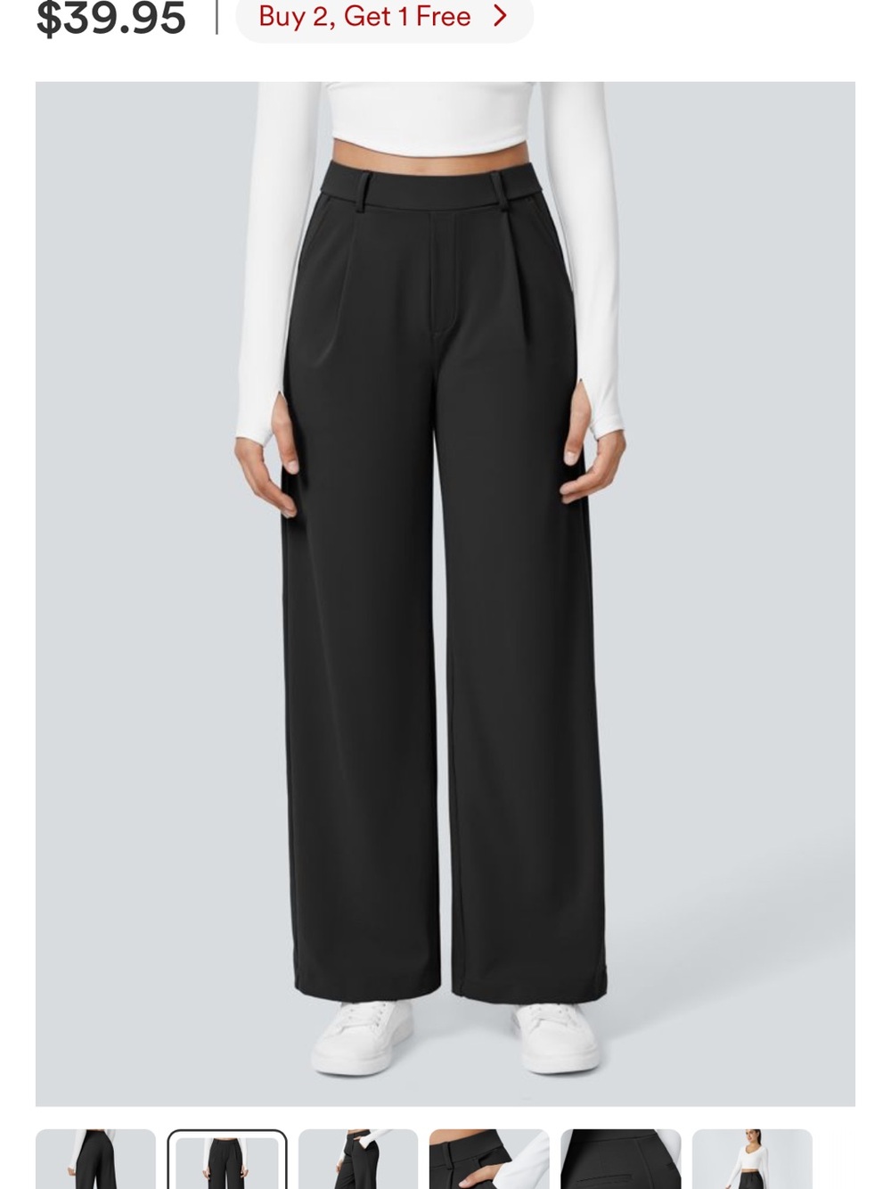 Halara Daystretch Straight Leg Black Pants